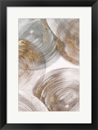 Framed Spiral Rings II Print