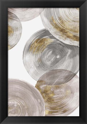 Framed Spiral Rings III Print