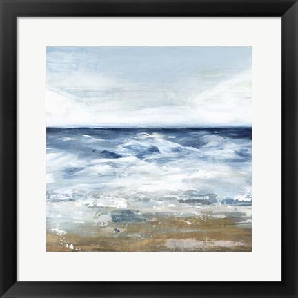 Framed Blue Ocean II Print