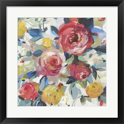 Framed Red Roses Print