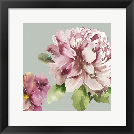 Framed Pink Peony I Print