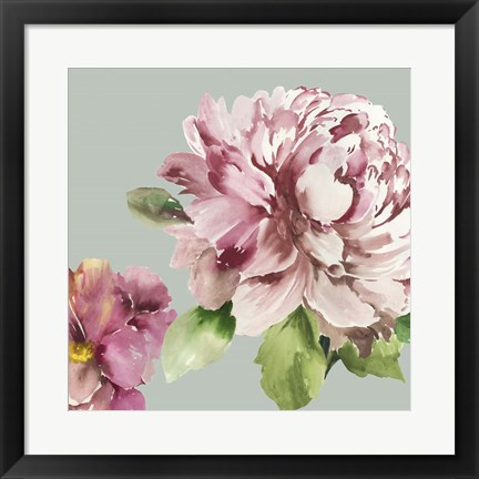 Framed Pink Peony I Print