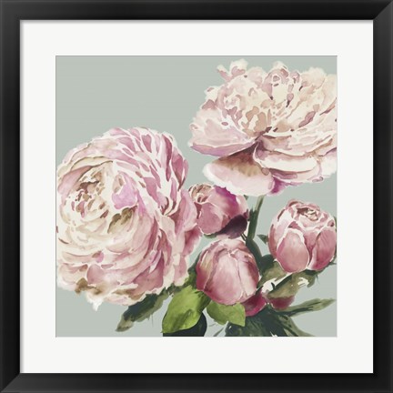 Framed Pink Peony II Print