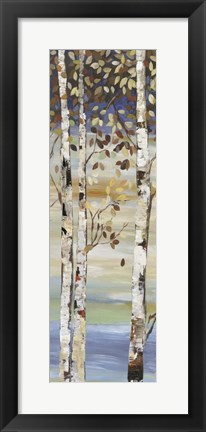 Framed Dark Birch I Print