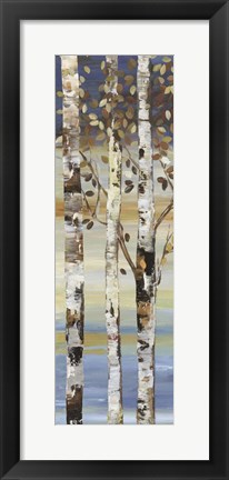 Framed Dark Birch II Print