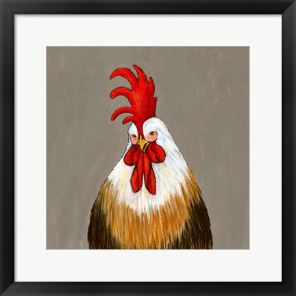 Framed Rooster Doodle Do Print