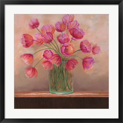 Framed Pink Petals I Print