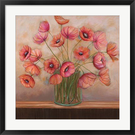 Framed Pink Petals II Print