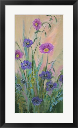 Framed Ultra Violet Petals I Print