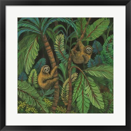 Framed Sloth Jouorney I Print