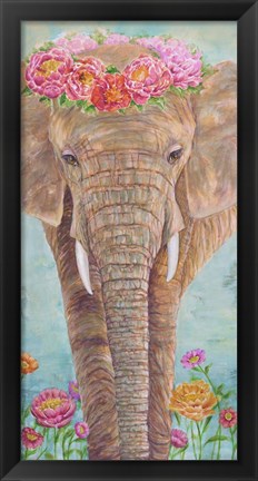 Framed Zen Elephant Print