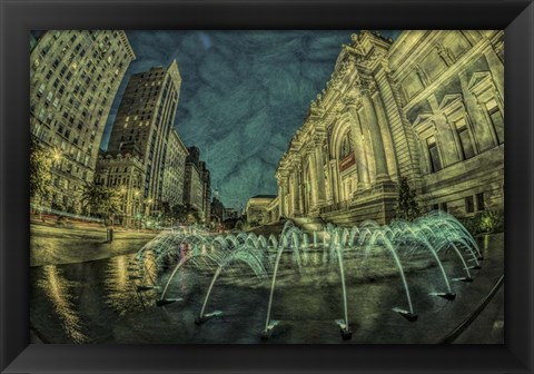 Framed Fountains at the MET Print