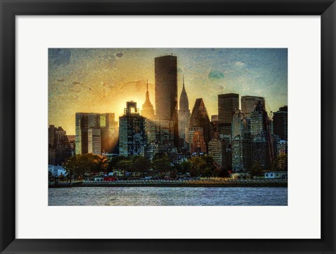 Framed Mid-Manhattan Sunset A Print