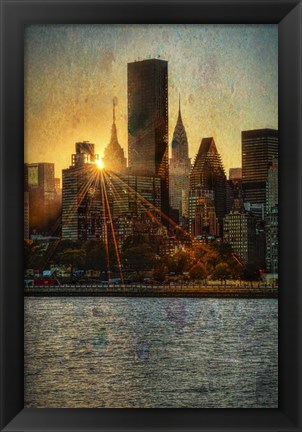 Framed Mid-Manhattan Sunset C Print