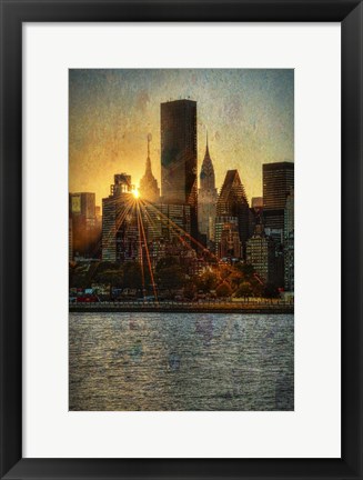 Framed Mid-Manhattan Sunset C Print