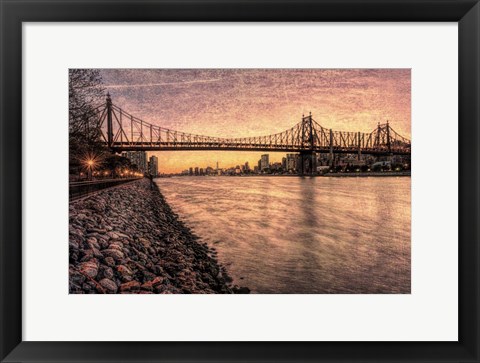 Framed Queensboro at Twilight B Print