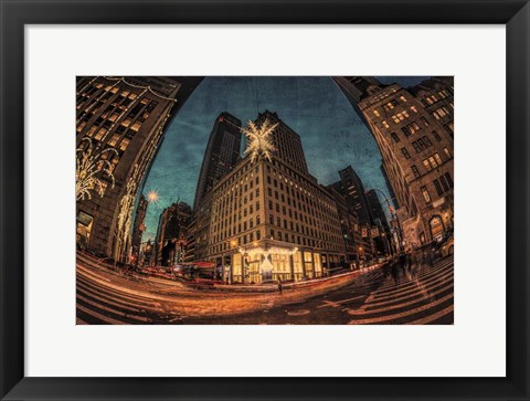 Framed NYC Ornamental Snowflake Print