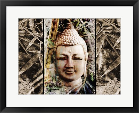 Framed Buddha Face B Print