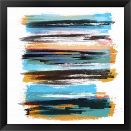 Framed Abstract Paint 6 Print