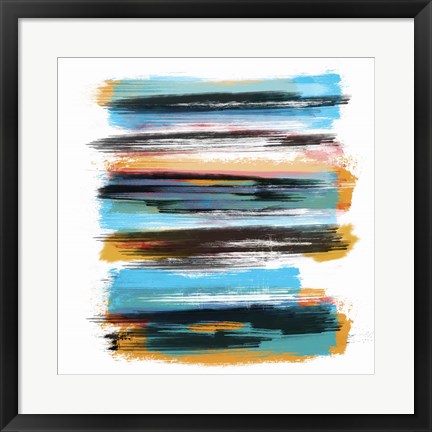 Framed Abstract Paint 6 Print