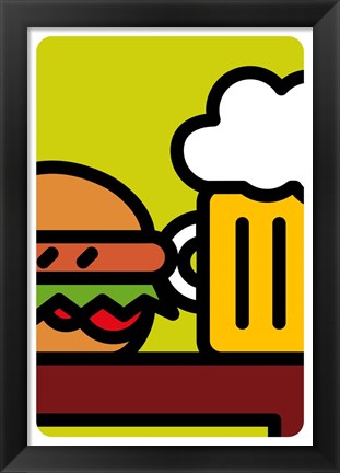 Framed Sandwich E Birra Print