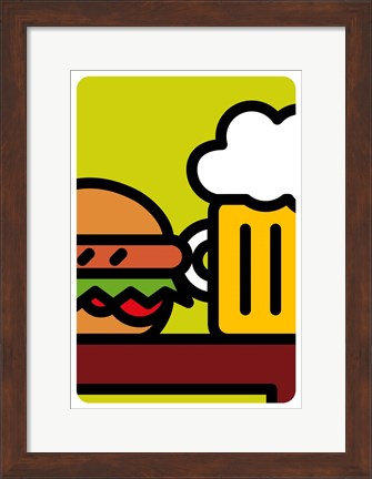 Framed Sandwich E Birra Print