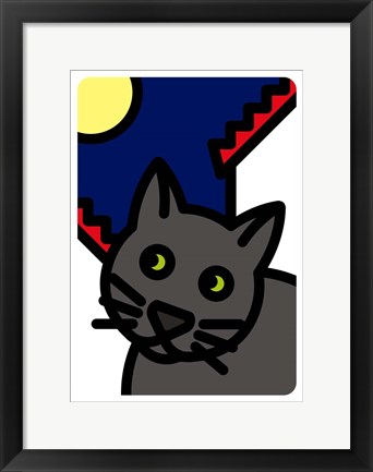 Framed Gatto Print