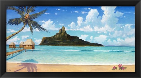 Framed Bora Bora Sun Print