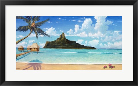 Framed Bora Bora Sun Print