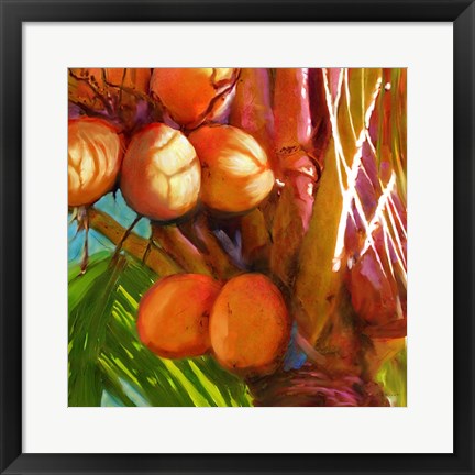 Framed Water Palm 1 Print