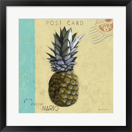 Framed Pineapple 1 Print