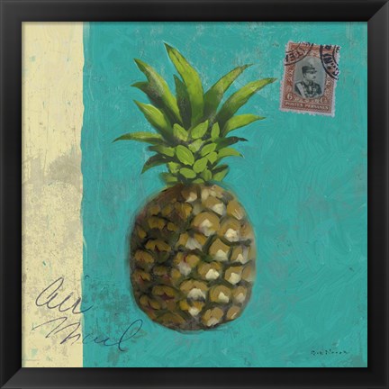 Framed Pineapple 2 Print