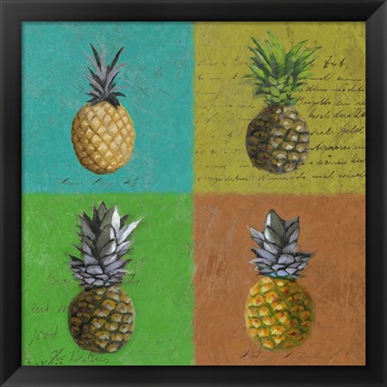 Framed Pineapples Print