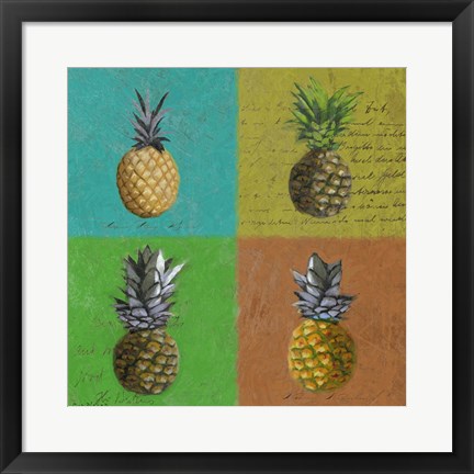 Framed Pineapples Print