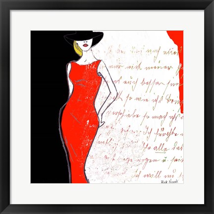 Framed Fashion Design 2 Print