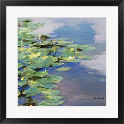 Framed Water Lilies Print