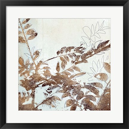 Framed Leaves 1 Print