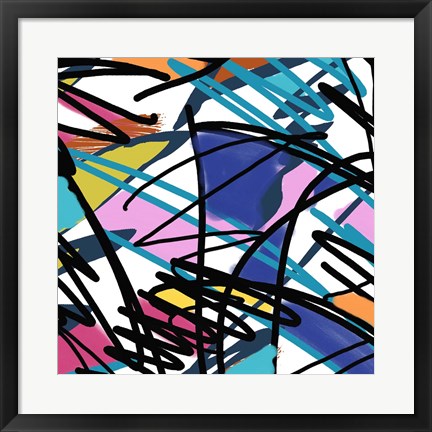 Framed Abstract D Print