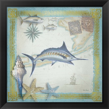 Framed Sealife 1 Print