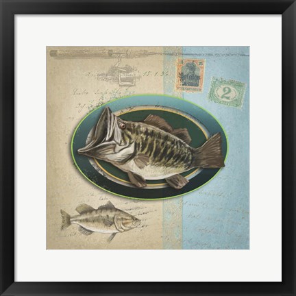 Framed Freshwater Fishing 2 Print