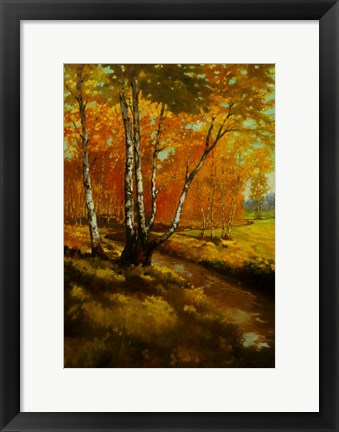 Framed Woodland Stream I Print