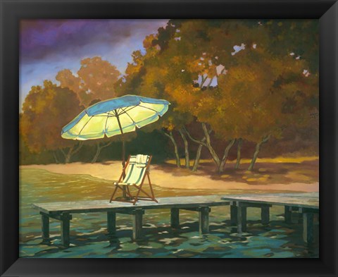 Framed Evening Swim I Print