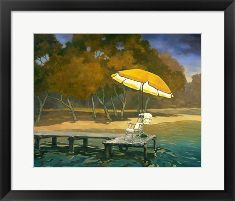 Framed Evening Swim II Print