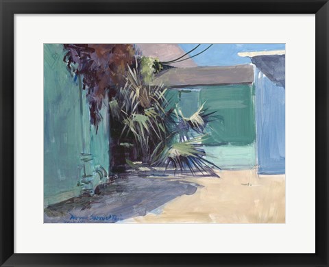 Framed Casein Palm Shapes Print