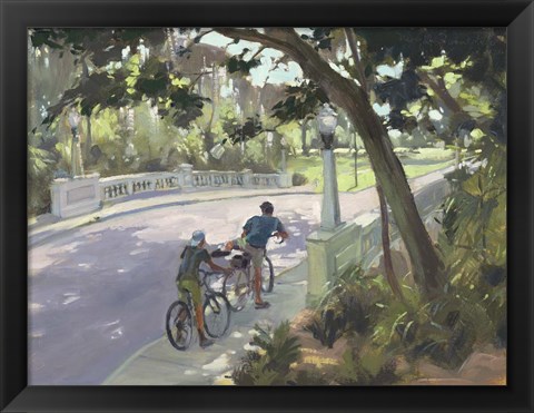 Framed Washington Bikers Print