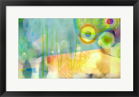 Framed Dappled Grasses Print