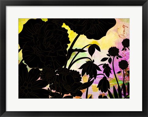 Framed Brassy Begonia F Print