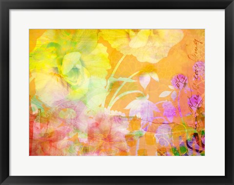 Framed Brassy Begonia G Print