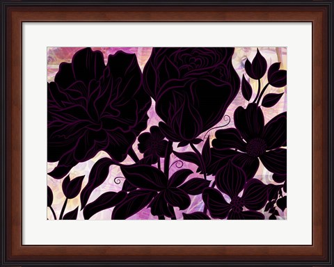 Framed Rocky Road Roses F Print