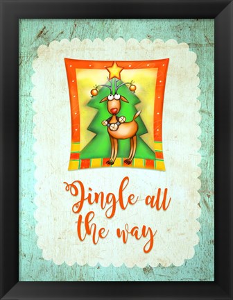 Framed Jingle All The Way Print